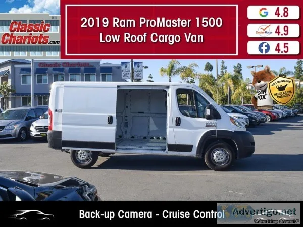 Used 2019 RAM ProMaster 1500 Low Roof Cargo Van for Sale in San 