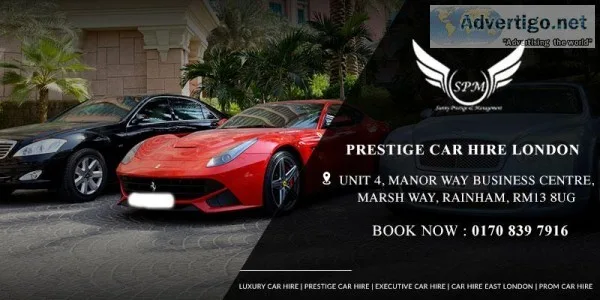 Prestige car hire