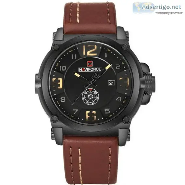 Premium Leather Strap Waterproof Wristwatch