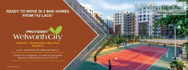 Flats for Sale in Yelahanka  Provident Welworth City