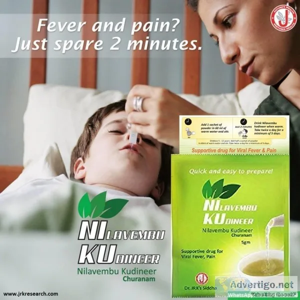 Nilavembu Kudineer For Viral Fever and Associated Pain
