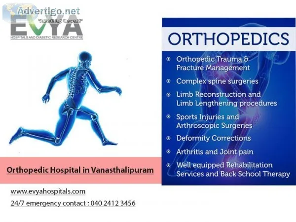 Orthopedic hospital in vanasthalipuram  Evya Hospitals