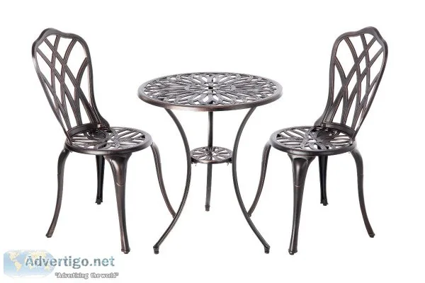Theon Antique Bronze 3pc Bistro Set