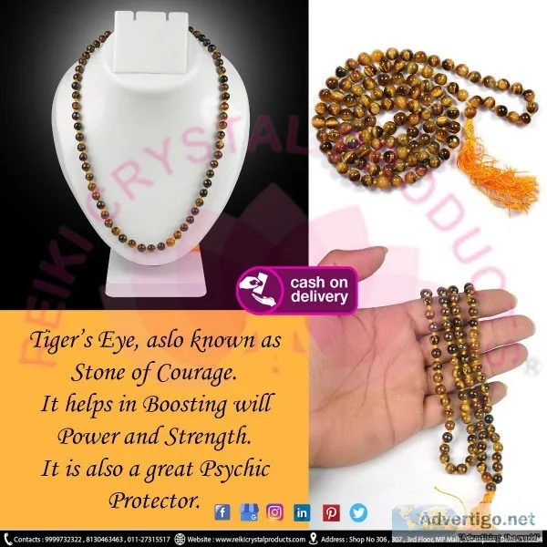 Natural Crystal stone Mala for reiki and crystal healing