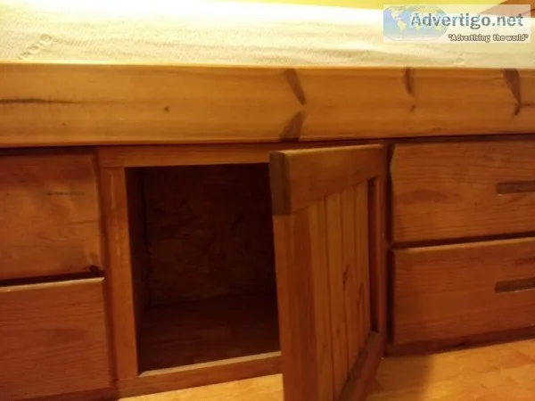 Single Bed with FOAM Mattress and matching dresser