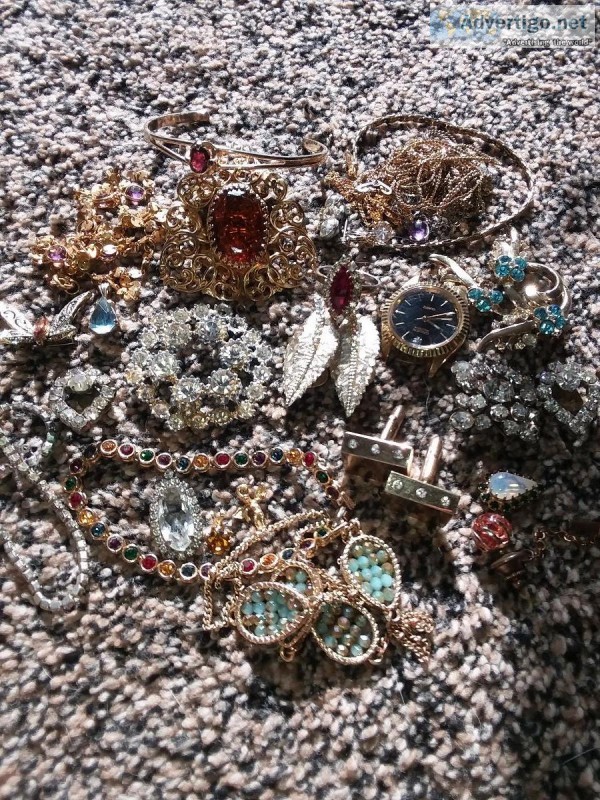 Old costume jewelry.