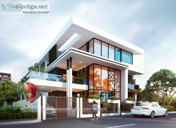 Exclusive 3D Bungalow Rendering and Interior Designing Services 