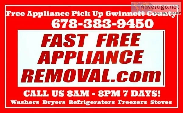 Fast Free Appliance Removal