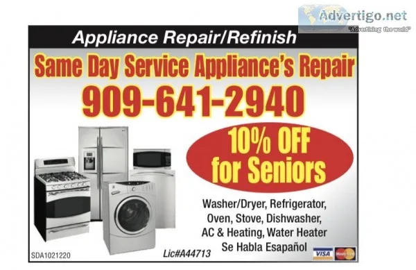 Washerdryer refrigerator dishwasher stove ovenwater heater AC an