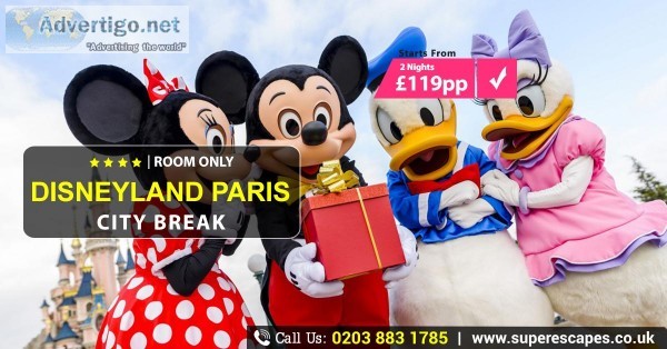 DISNEYLAND PARIS CITY BREAK &ndash Save upto 40%