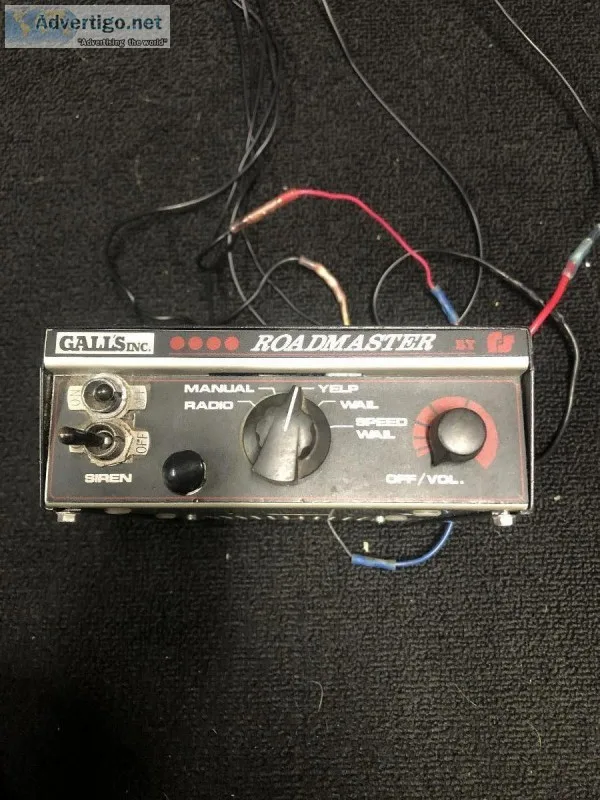 Emergency siren and speaker