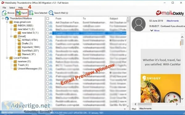 Mailsdaddy thunderbird to office 365