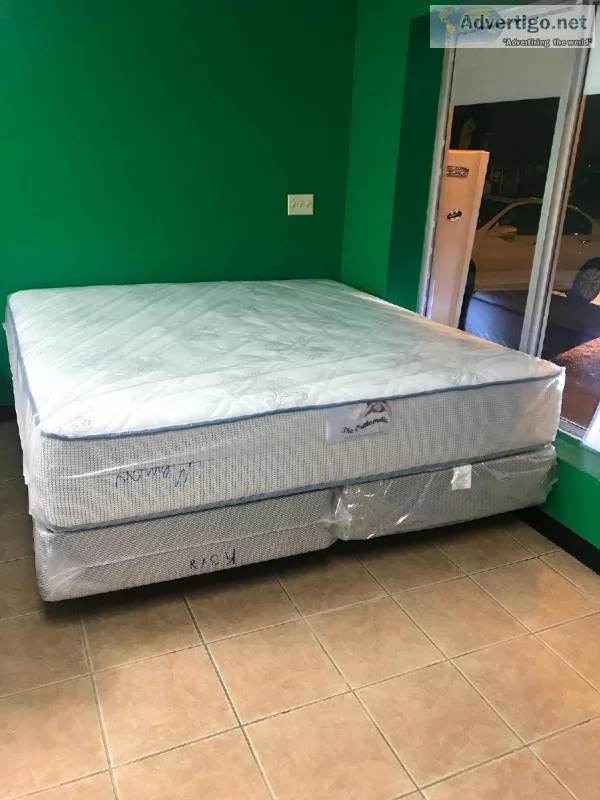 king  double side  mattress and split boxspring for sale