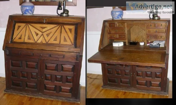 Spanish Colonial antique slantfront desk