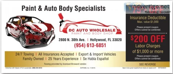 Paint and body shop