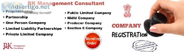 Company Registration Services at RK Management Consultants