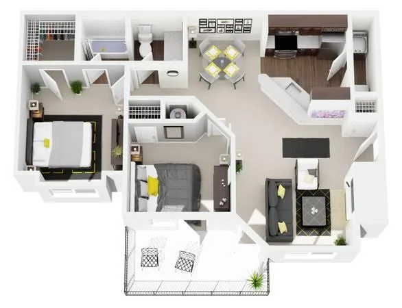 2br - 900ft2 - 24 Hour Fitness Center Generous Kitchen Cabinetry