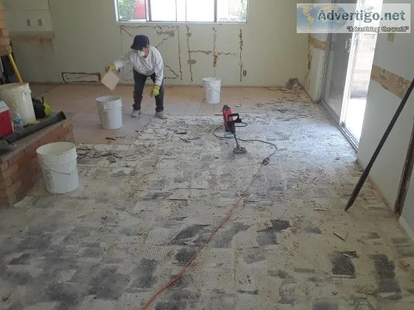 Tile Flooring Removal Demolition
