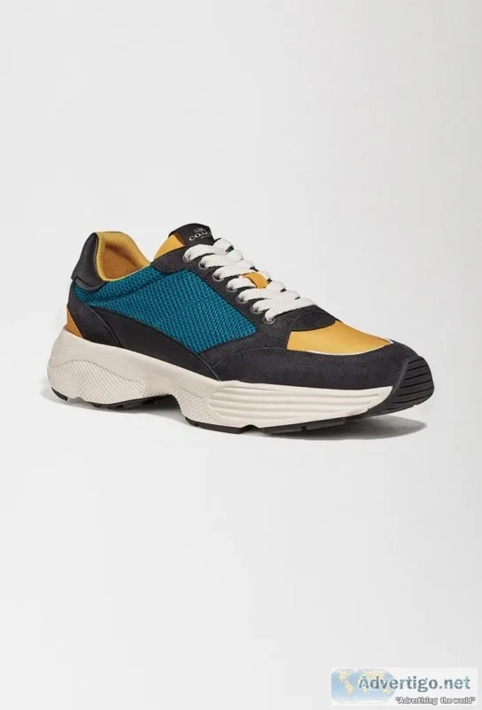 Buy Coach C152 Tech Runner in Orange and Blue  Luxulo