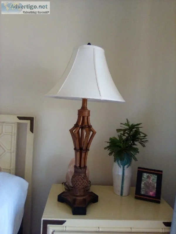 Set of tropical lamps