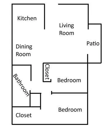 2br - 829ft2 - Spacious 2x1 watergarbage included pool Lg Walk I