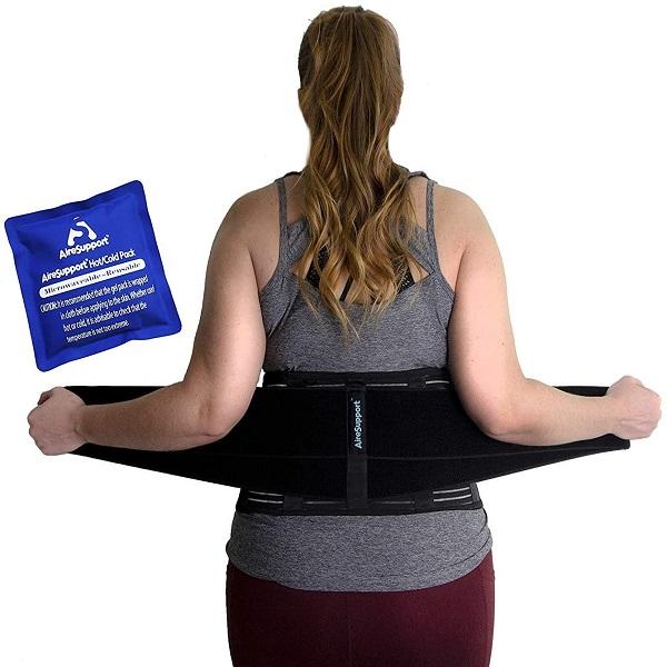 The AireSupport Stabilizing Back Brace with Lumbar Support and a