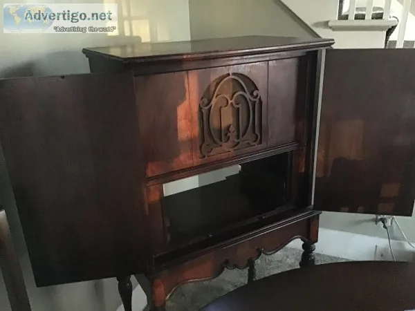 Antique Radio Cabinet.