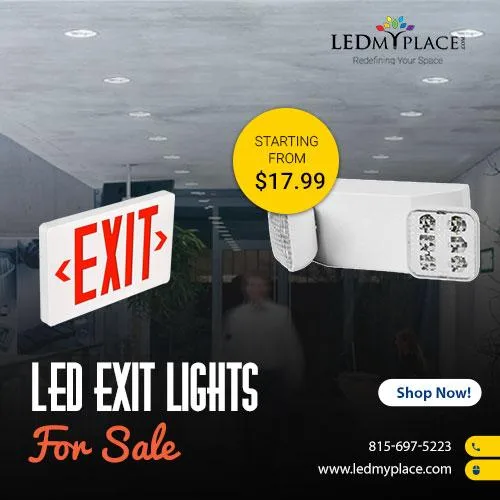 Buy LED Exit Signs Emergency Lights At Affordable Price