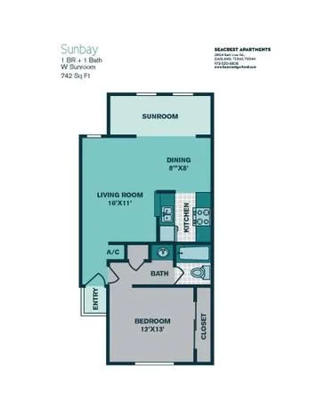 1br - 700ft2 - Clubhouse Ceramic Tile Covered Parking