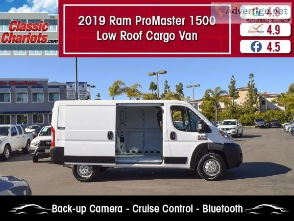 Used 2019 RAM ProMaster 1500 Low Roof Cargo Van for Sale in San 
