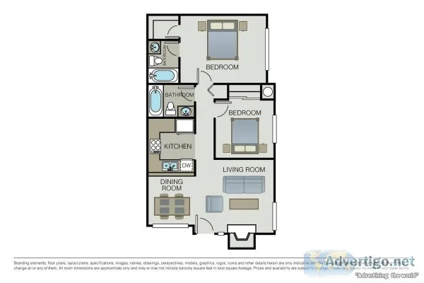 2br - 790ft2 - 2b2b wwoodlike flooring FREE RENT for April  99 d