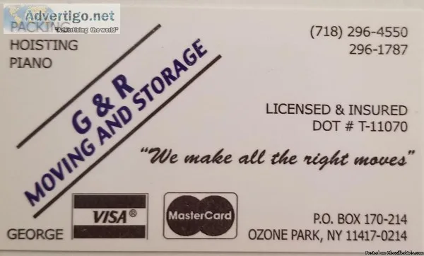 Fast Reliable Movers-Flat Rates- Serving All 5 BOROS
