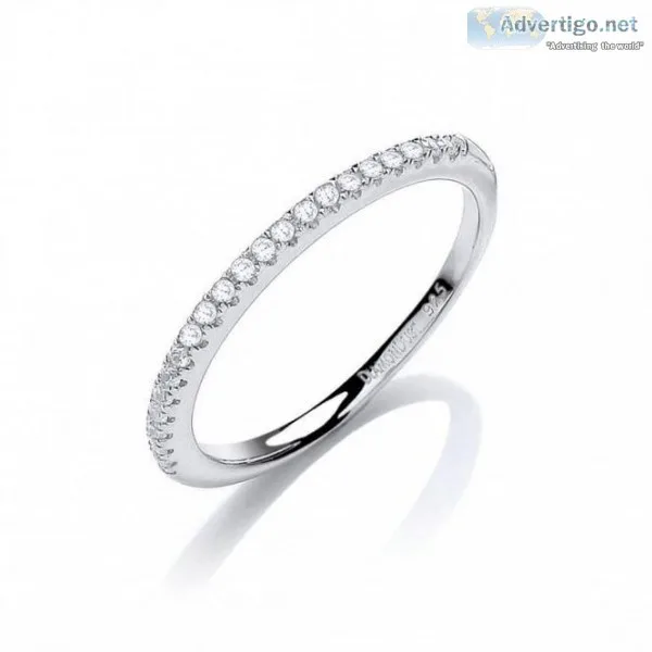 Shop Sterling Silver Eternity Rings From Daviddeyong.co.uk