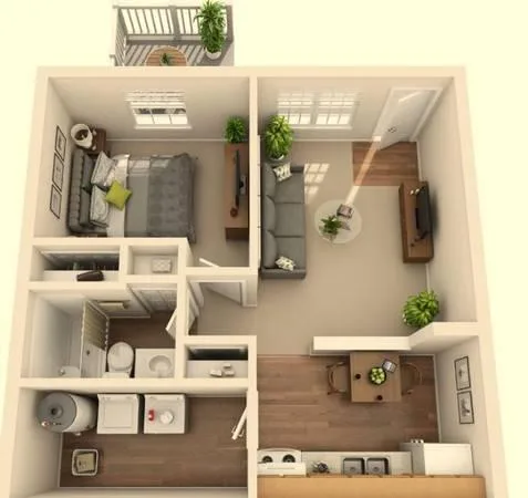 1br - 576ft2 - Ranch Style 1 Bedroom Available Special 250 off m