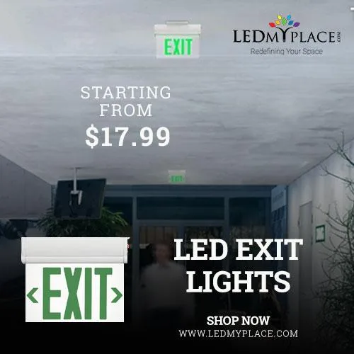 Best LED Exit Sign Emergency Lights For Safety Instructions
