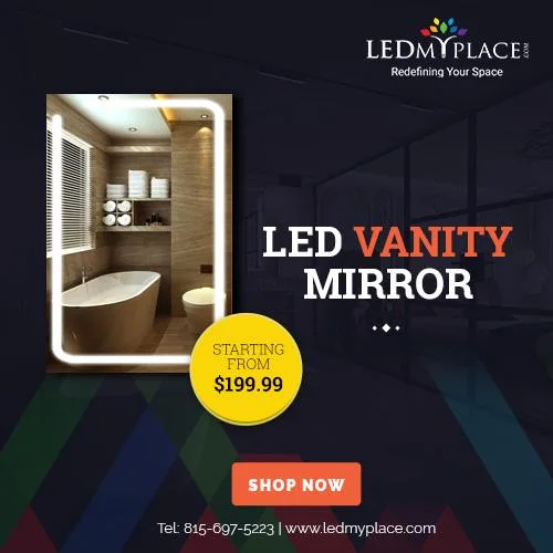 Latest LED Makeup and Bathroom Vanity Mirrors