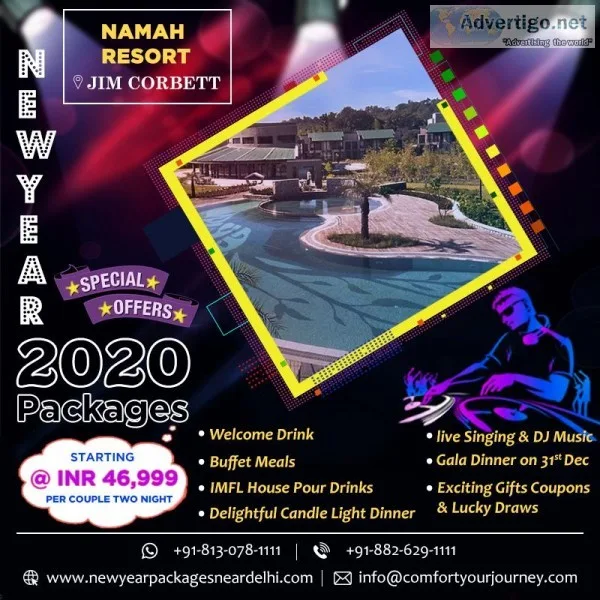 New Year Packages in Namah Resort Jim Corbett  Namah Resort new 