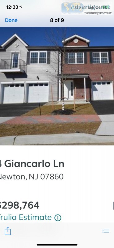 NEWTONNJ  Town House FOR RENT