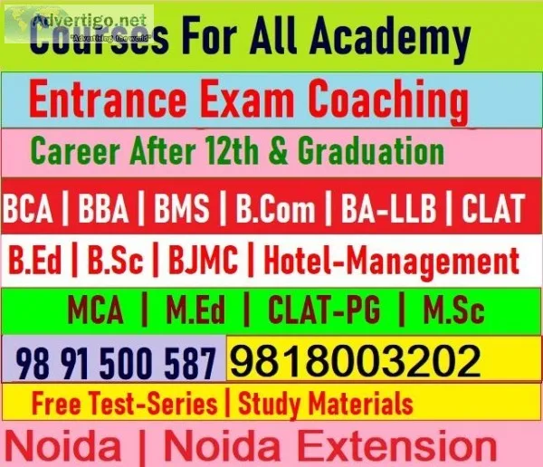 BBA BMS Entrance Coaching In Noida For Delhi University