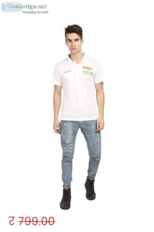 Buy Force Polo White Tshairt Online at Offlimit