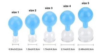 Order High Quality 5 Sizes Medical Glass and Rubber Vacuum Sucti