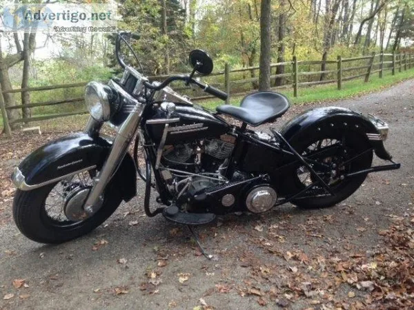 Vintage Harley Panhead El Police Bike 61ci