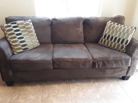 Dark Brown Couch and Loveseat for Sale