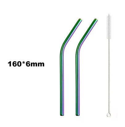 Shop for Colourful Rainbow Stainless Steel Straw ShoppySanta