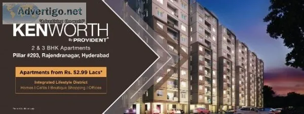 2 and 3 BHK Flats in Hyderabad  Provident Kenworth Rajendra Naga