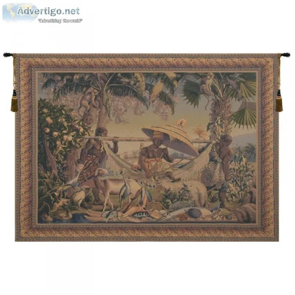 KING BORNE OLD WORLD COLORS BELGIAN TAPESTRY WALL HANGING