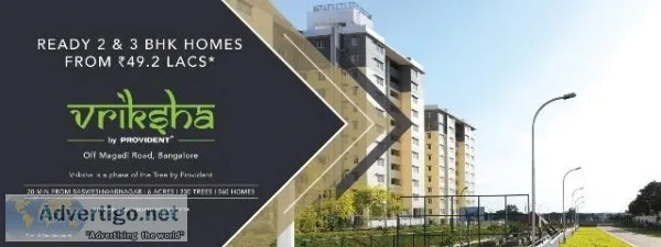Flat for Sale in Bangalore  Vriksha by Provident  Apartments in 