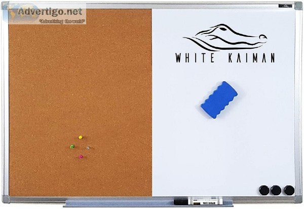 Combination Magnetic White Board and Cork Board