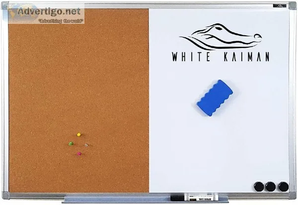 Combination Magnetic White Board and Cork Board