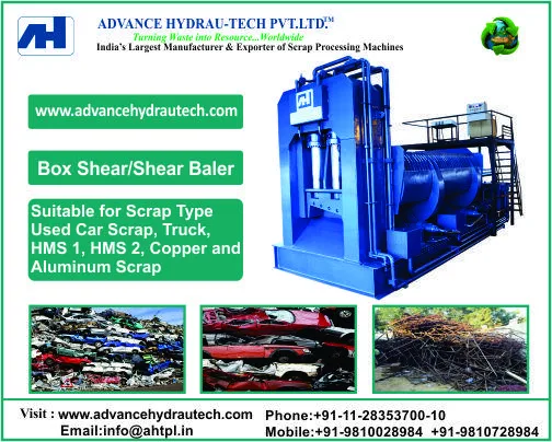 Box Shear Baler for Automobile and Metal Scrap Processing